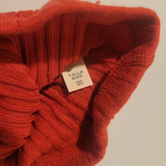 Condor Ribbed Tights In Cherry, Size 00 - Picture 2 of 4